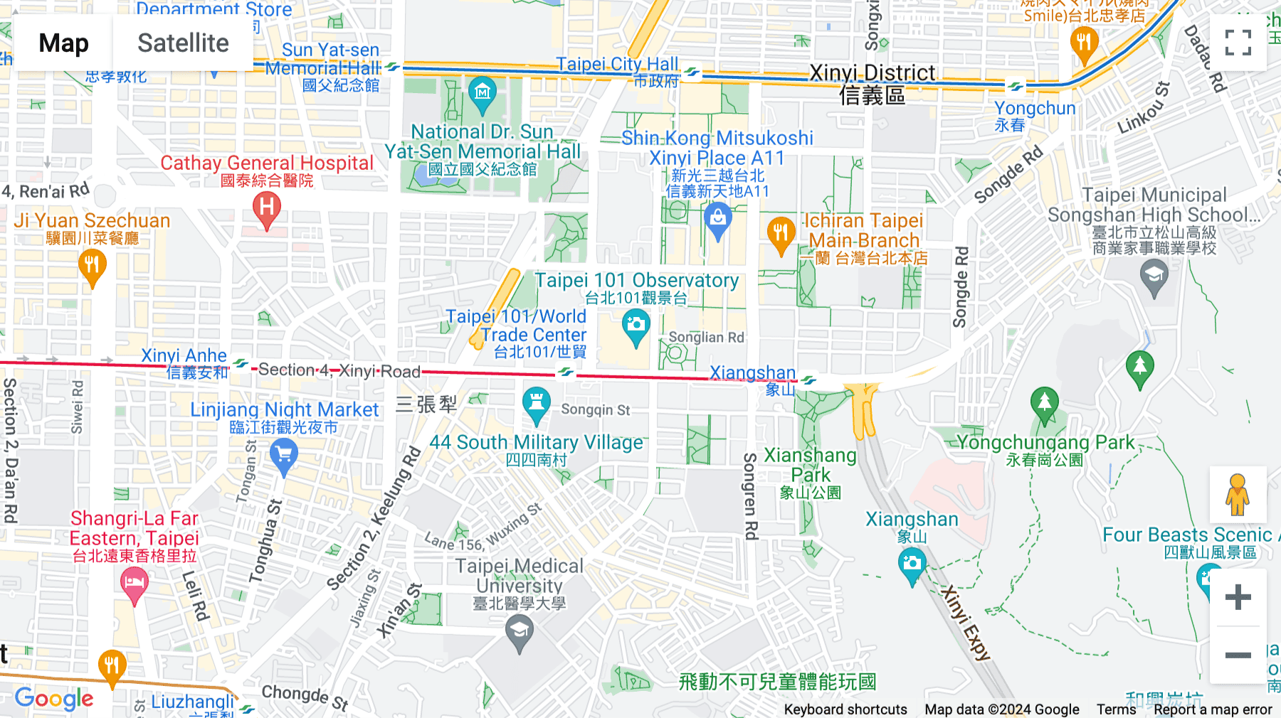 Click for interative map of Level 37, TAIPEI 101 Tower, 7 Xinyi Road, Section 5, Xinyi District, Taipei