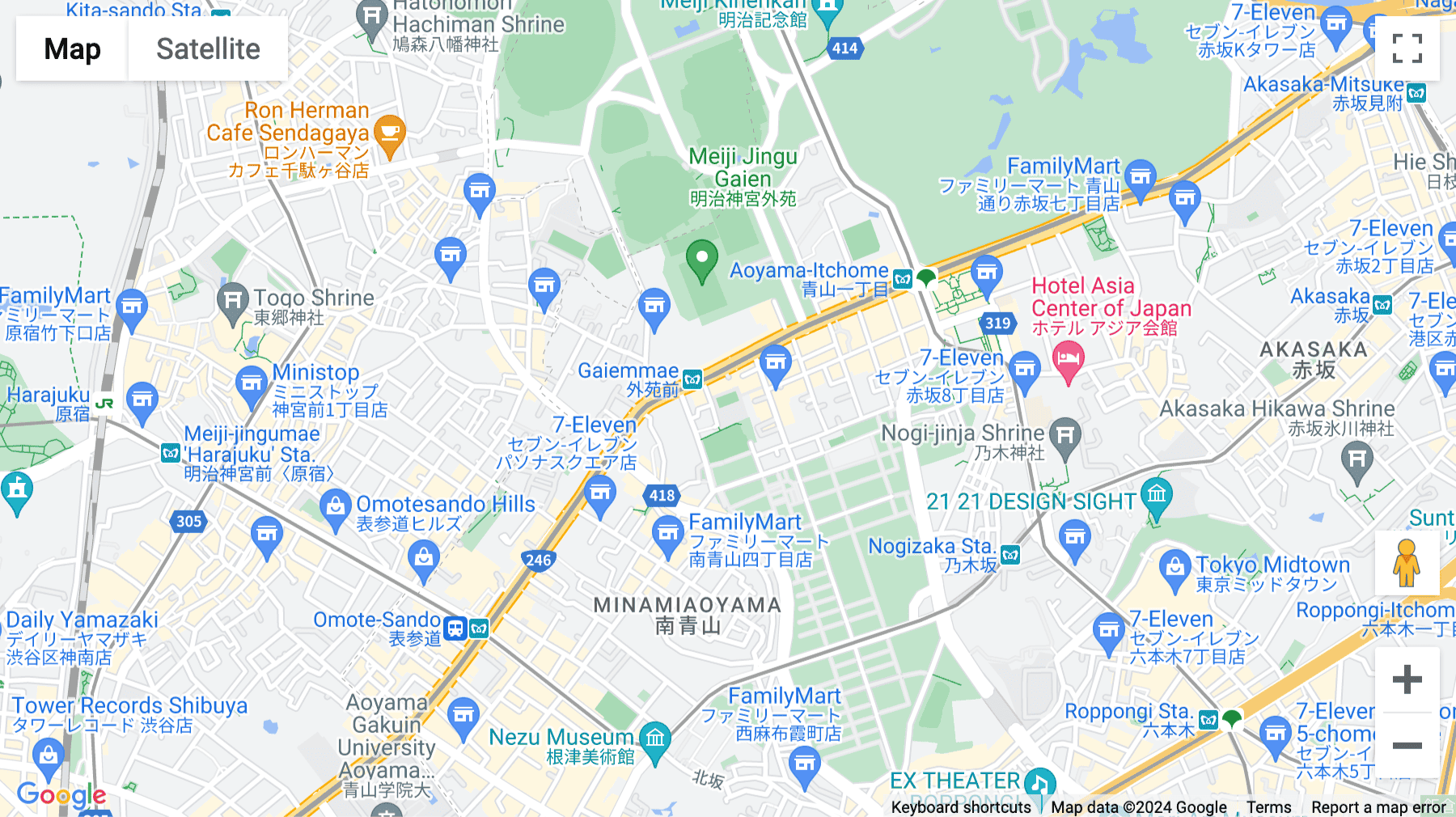 Click for interative map of Fuji Building 2F, 5F, 9Fl, 2-7-26 Kita-Aoyama, Tokyo