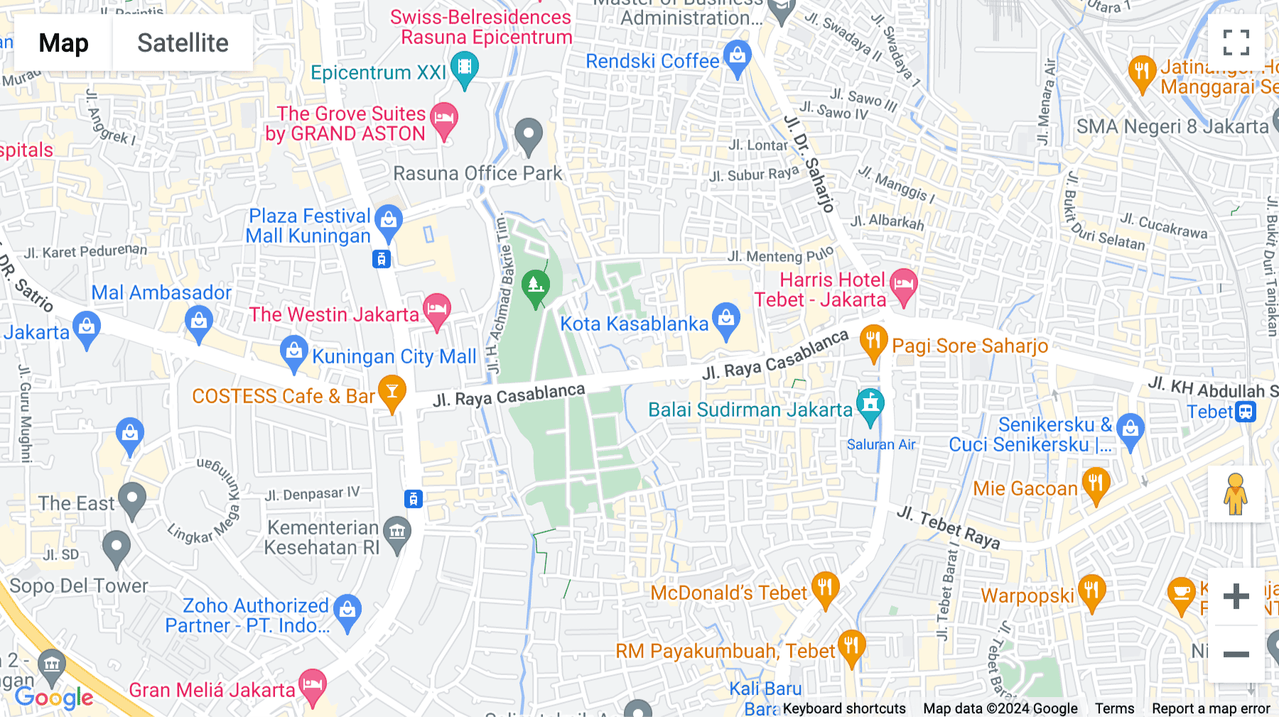 Click for interative map of 22nd Floor,  Prudential Center, Kota Kasablanka, Jl. Casablanca Raya Kav 88, Jakarta, Jakarta