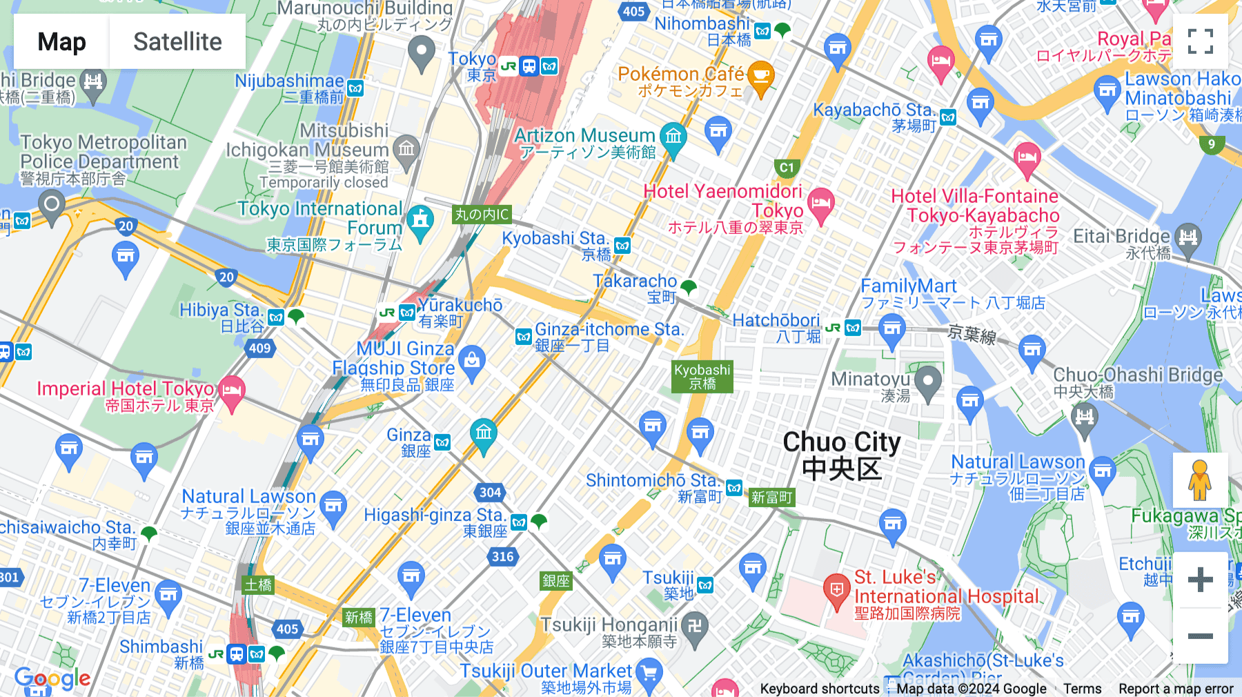 Click for interative map of Daiei Ginza Building, 5F/6F 1-16-7 Ginza, Chuo-ku, Tokyo, Japan, Tokyo