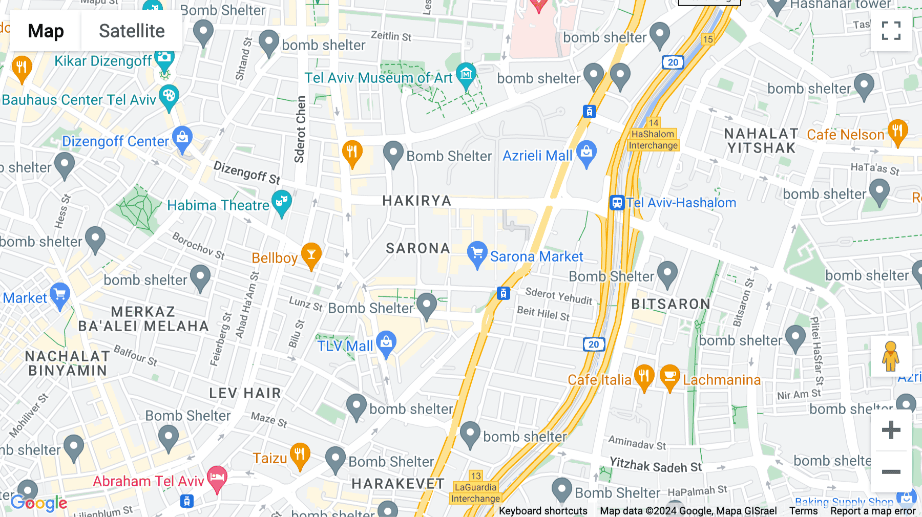Click for interative map of Aluf Kalman Magen 3, Sarona, Tel Aviv