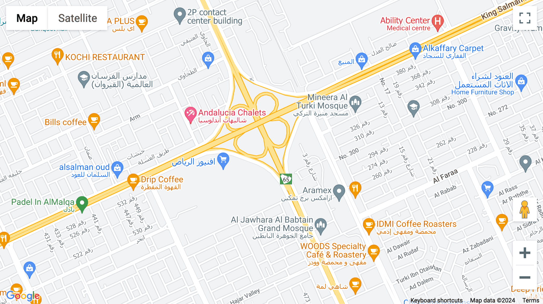 Click for interative map of King Fahad Road,,, Riyadh