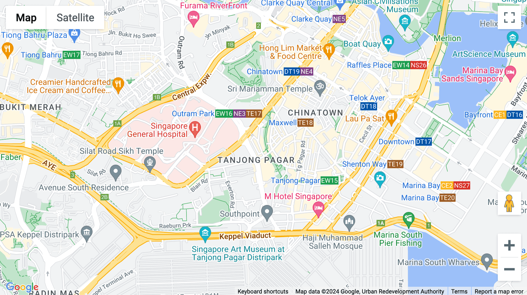 Click for interative map of 1 Keong Saik Road, Singapore