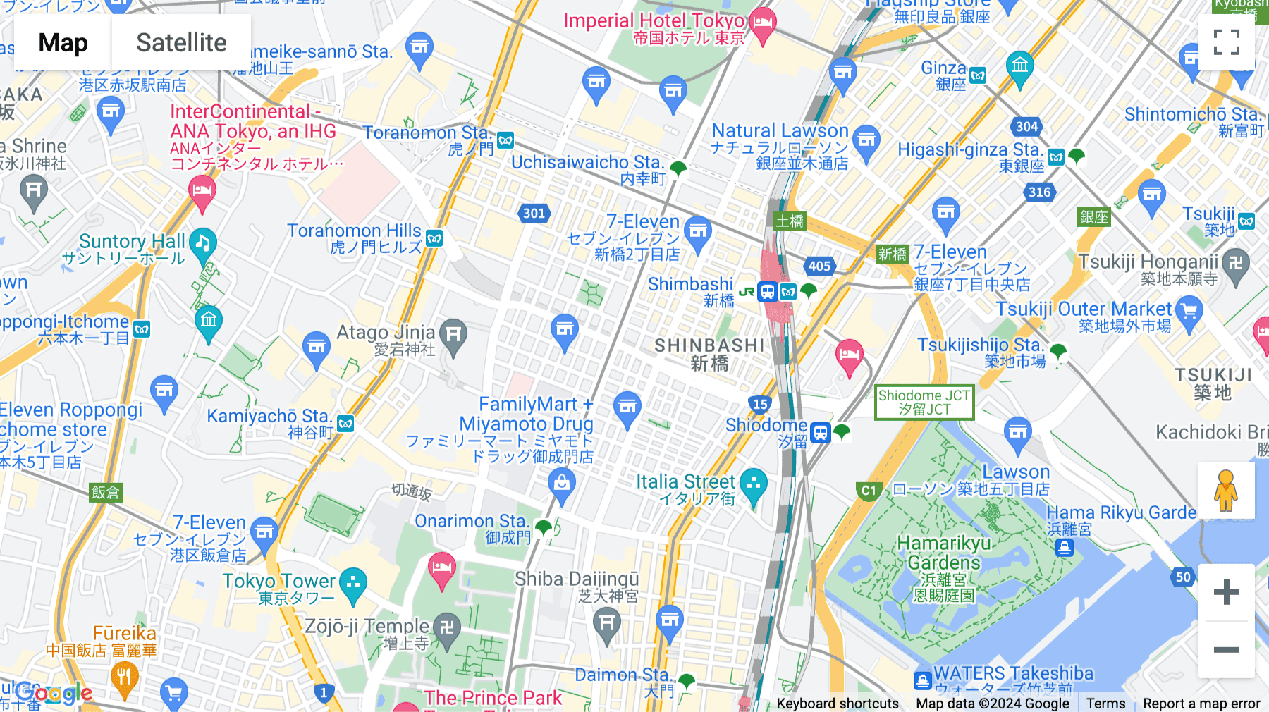 Click for interative map of 1F, 9F Dai-3 Meiwa Building, 4-31-7 Shinbashi, Minato-ku, Tokyo