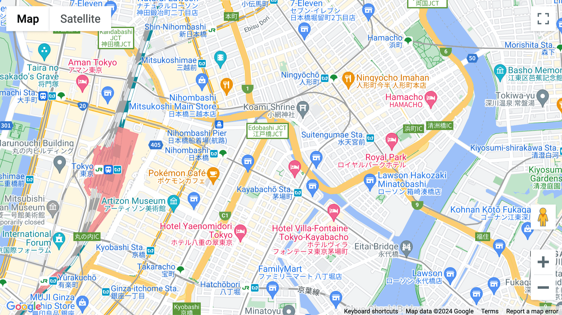 Click for interative map of 3/F AIG Kabutocho Building,5-1, Nihonbashi Kobutocho, Chuo-ku, Tokyo, Tokyo