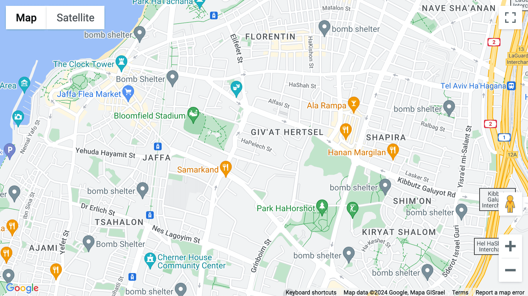 Click for interative map of Hazerem, 7 HaPelech Street, 6816727, Tel Aviv