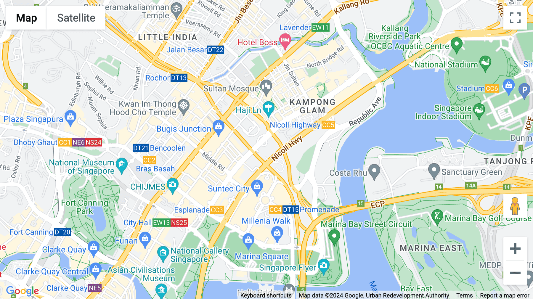 Click for interative map of Level 35, The Gateway West,150 Beach Road, Singapore
