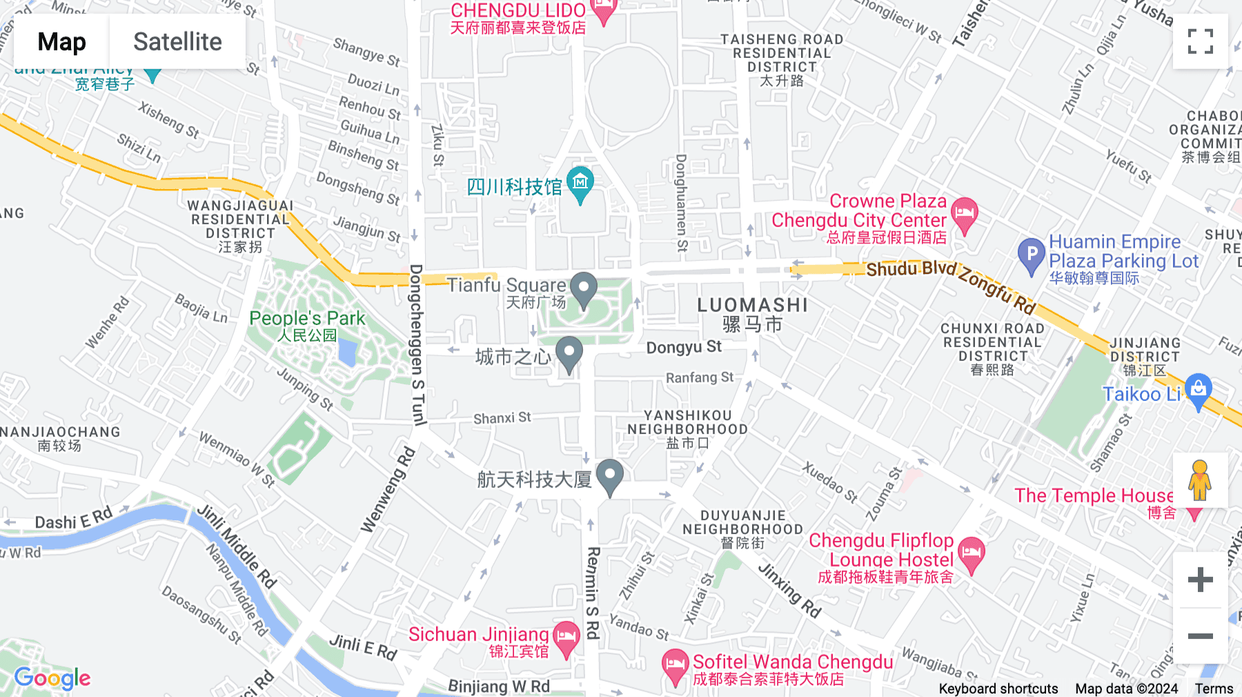 Click for interative map of 18 Dongyu Street, Square One Center 11th Floor, Chengdu