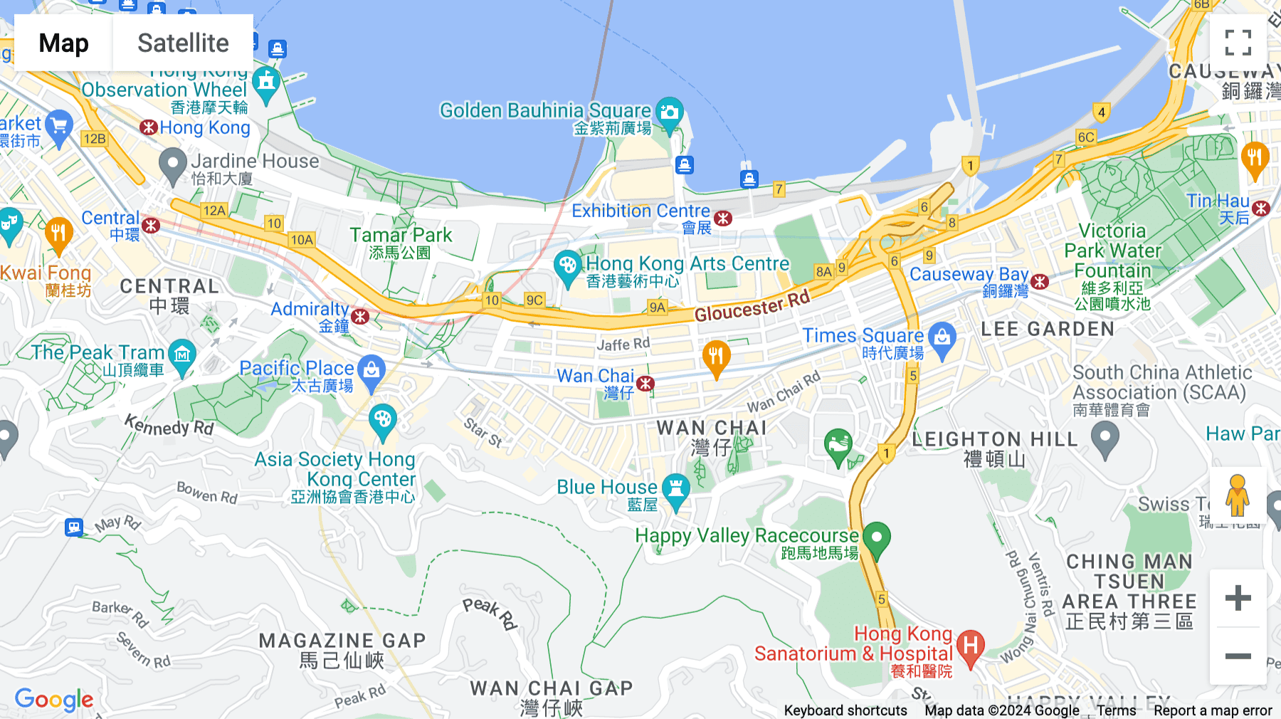 Click for interative map of 21-23/F, On Hong Commercial Building, 145 Hennessy Road, Wanchai, Hong Kong, Hong Kong