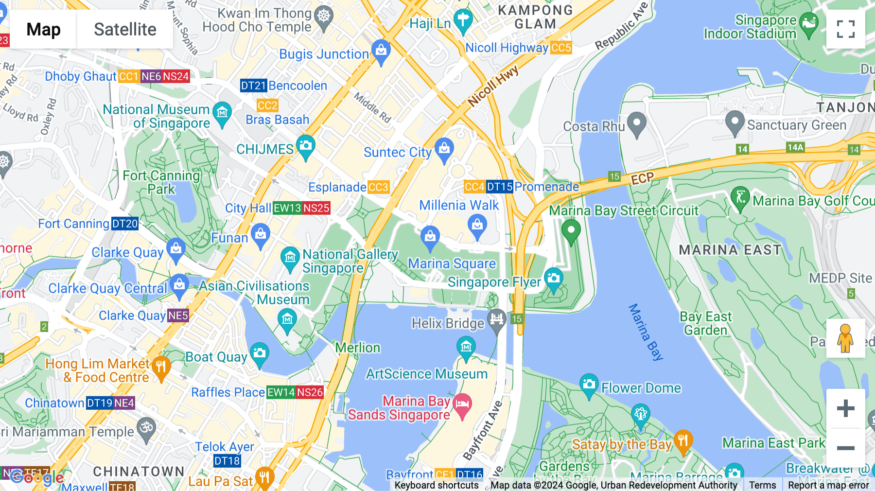 Click for interative map of 6 Raffles Boulevard, Marina Square, No.03-304 to 327, No.03-332 to 345, Singapore, Singapore