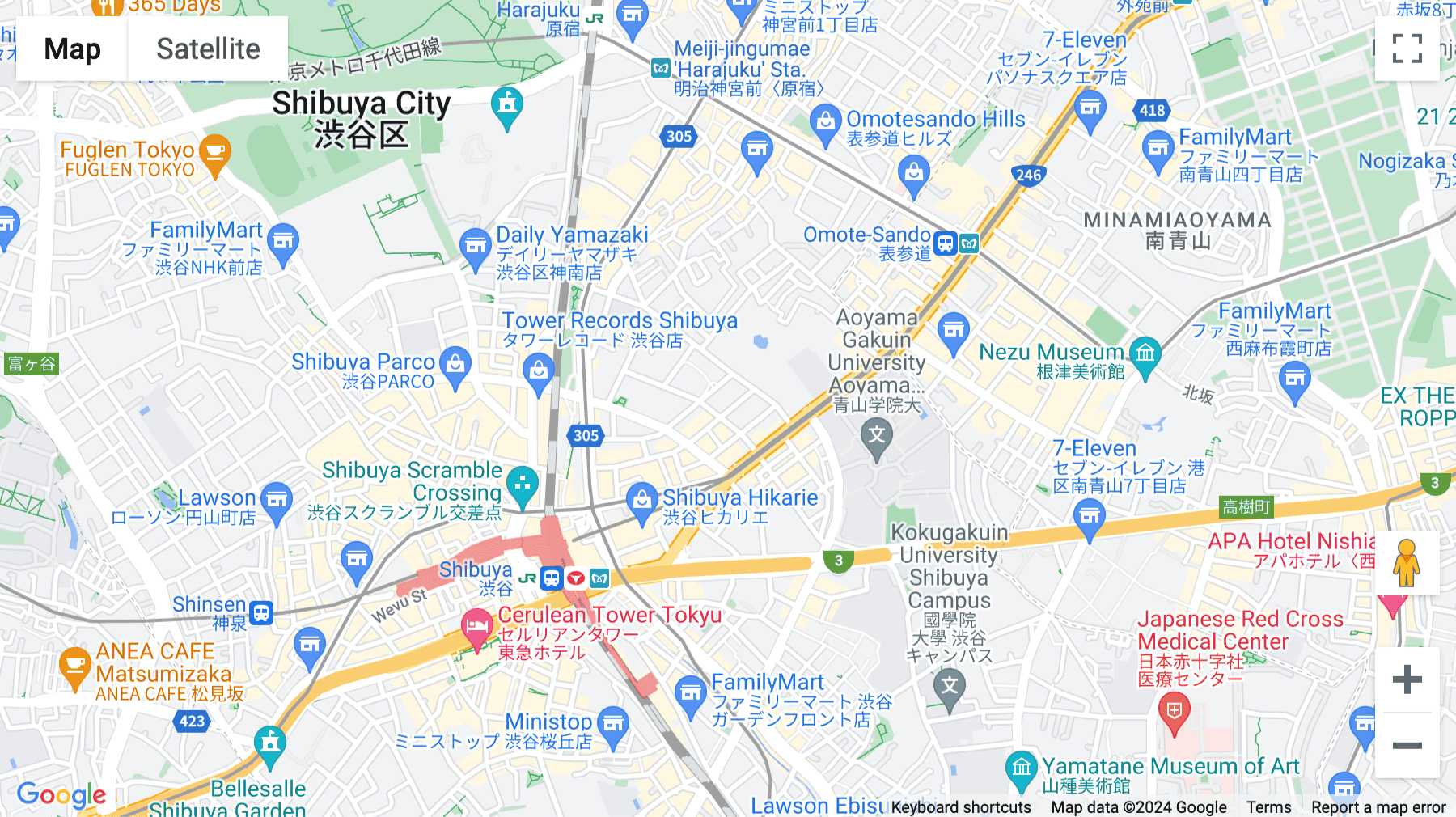 Click for interative map of Shibuya 1, chome 3-9 Hurric Shibuya 1, chome Building 7F, Shibuya, Tokyo, Tokyo