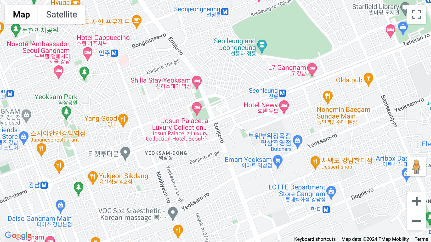 Click for interative map of 302 Teheran-ro, Gangnam-gu, Seoul, Seoul