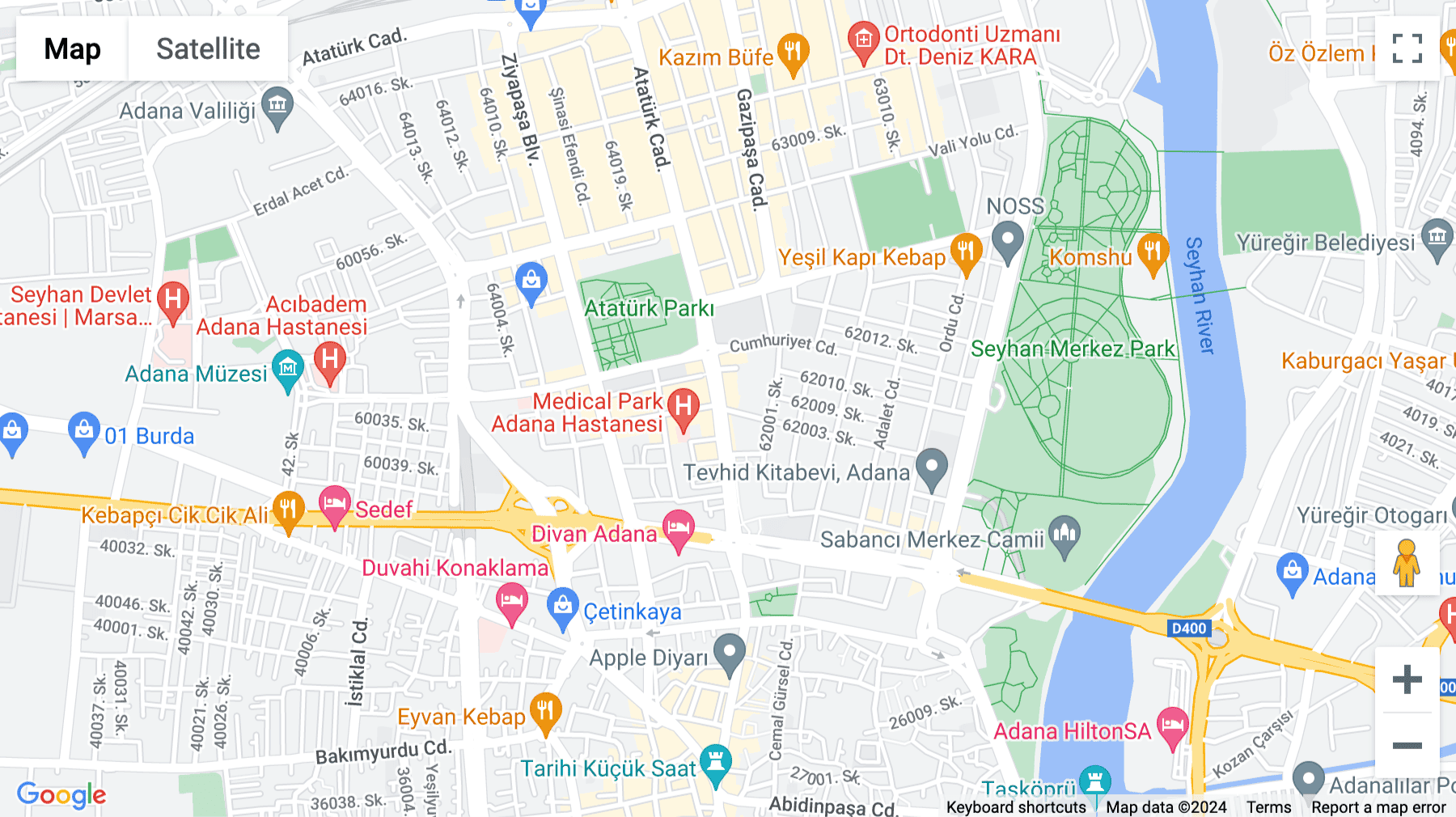 Click for interative map of Ataturk Caddesi, Mimar Semih Rustem Is Merkezi, Ataturk Cad. 18, Seyhan, Adana