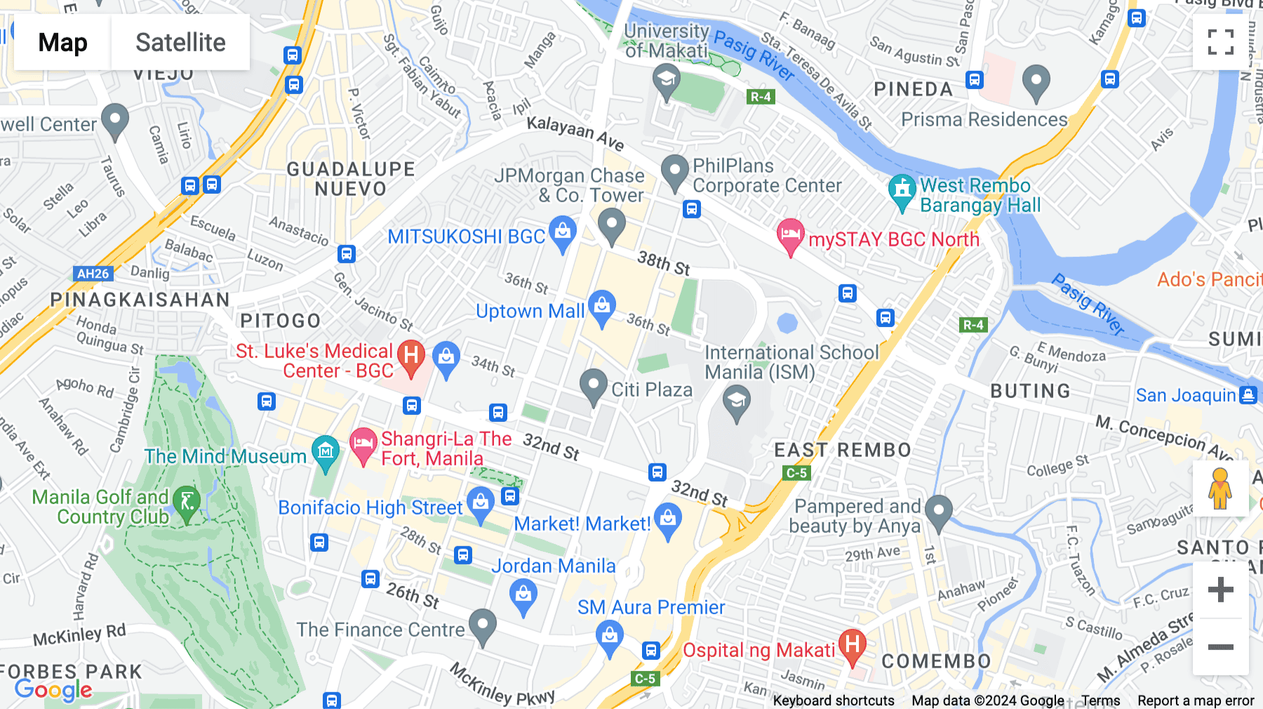 Click for interative map of Uptown Bonifacio Tower Three, 36th Street Corner & 11th Avenue, Taguig, Taguig