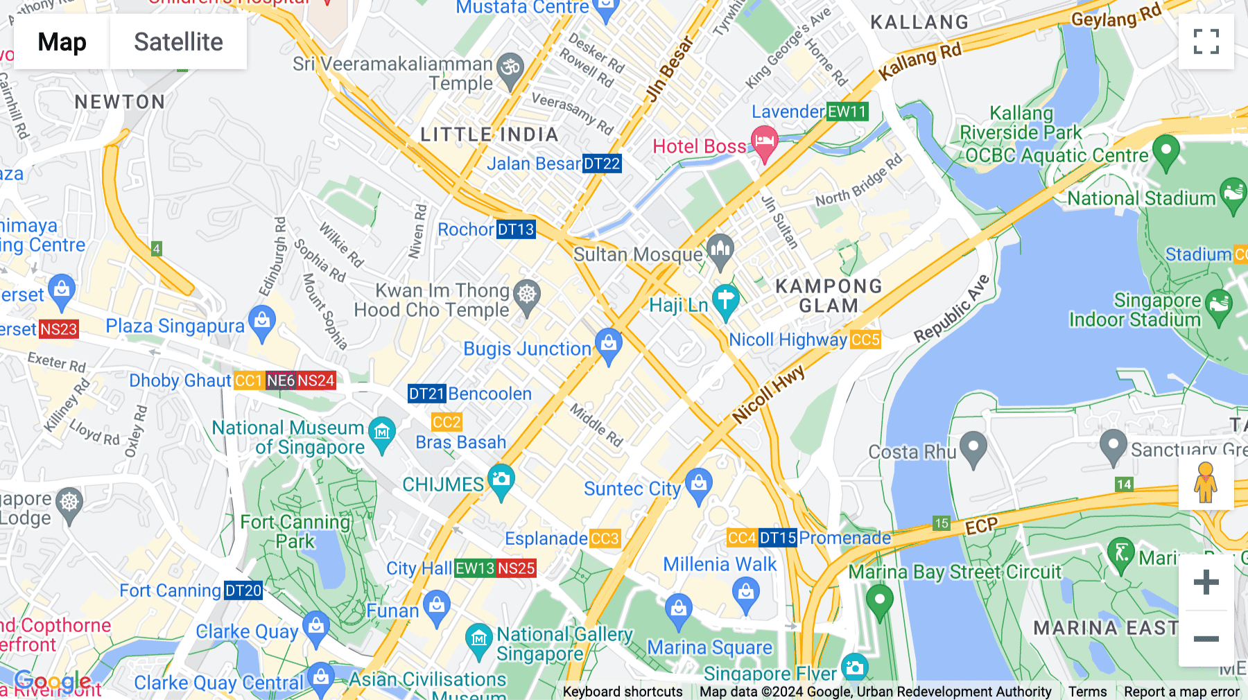 Click for interative map of 230 Victoria Street, No.15-01/08, Bugis Junction, Singapore