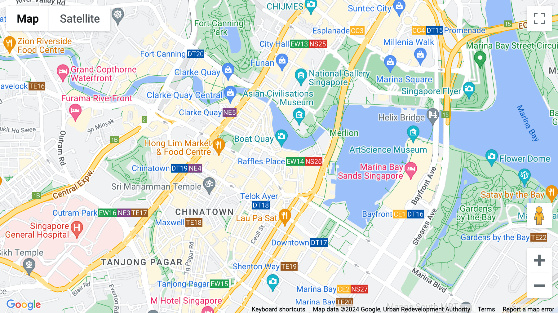 Click for interative map of 63 Chulia Street, OCBC Centre East, Singapore