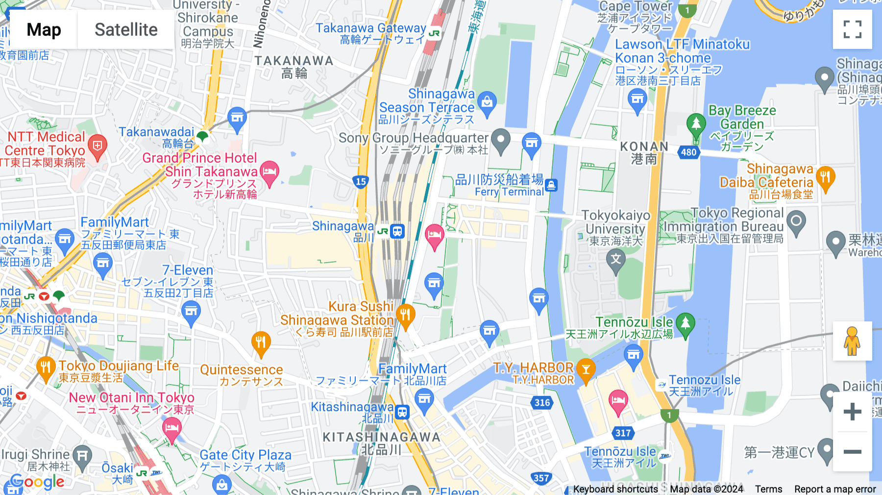 Click for interative map of Shinagawa East One Tower 7F&8F, 2-16-1, Kounan, Minato-Ku, Tokyo