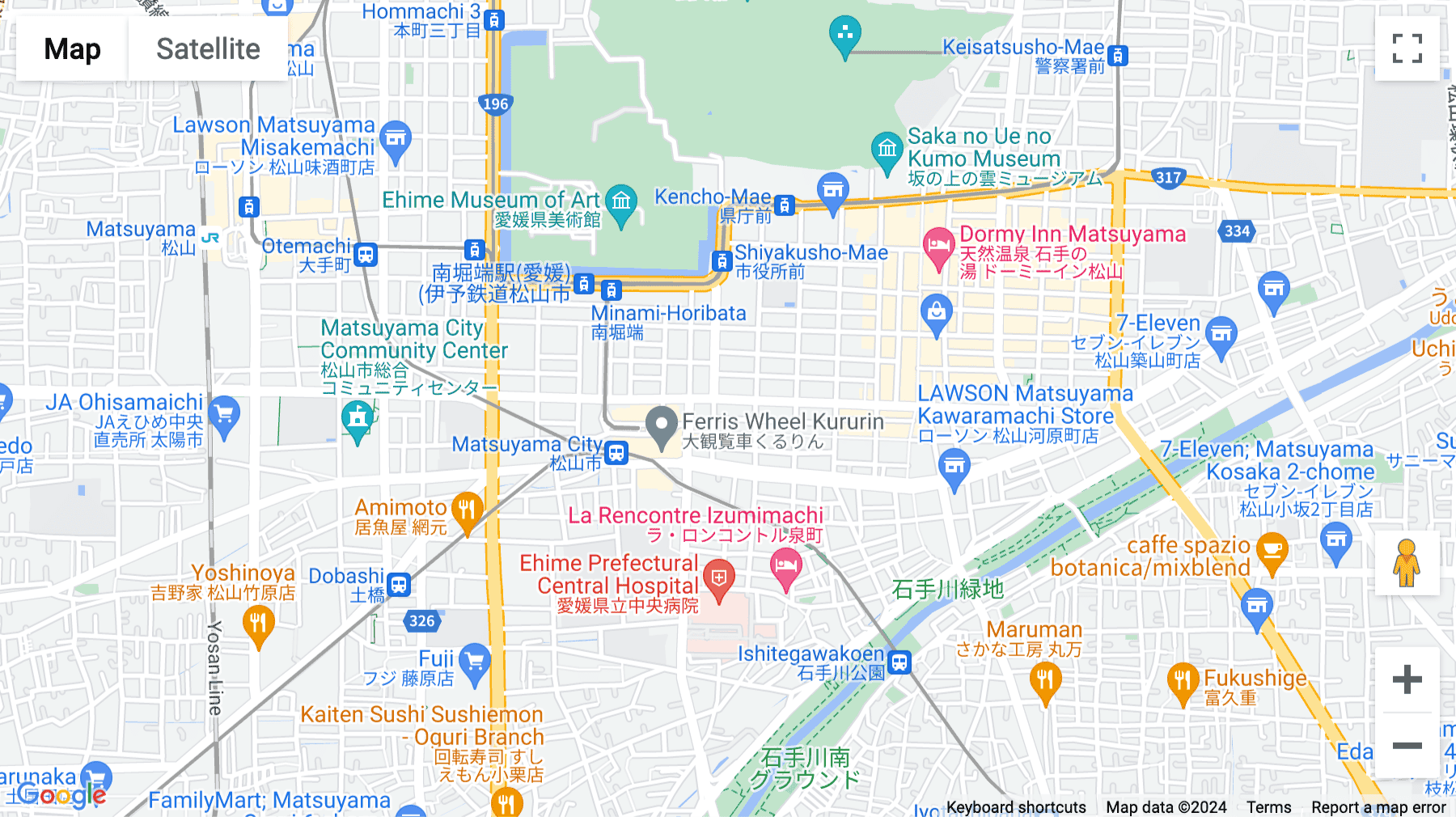 Click for interative map of Aono Building 1F, 4-3-7, Chifunemachi, Matsuyama, Ehime