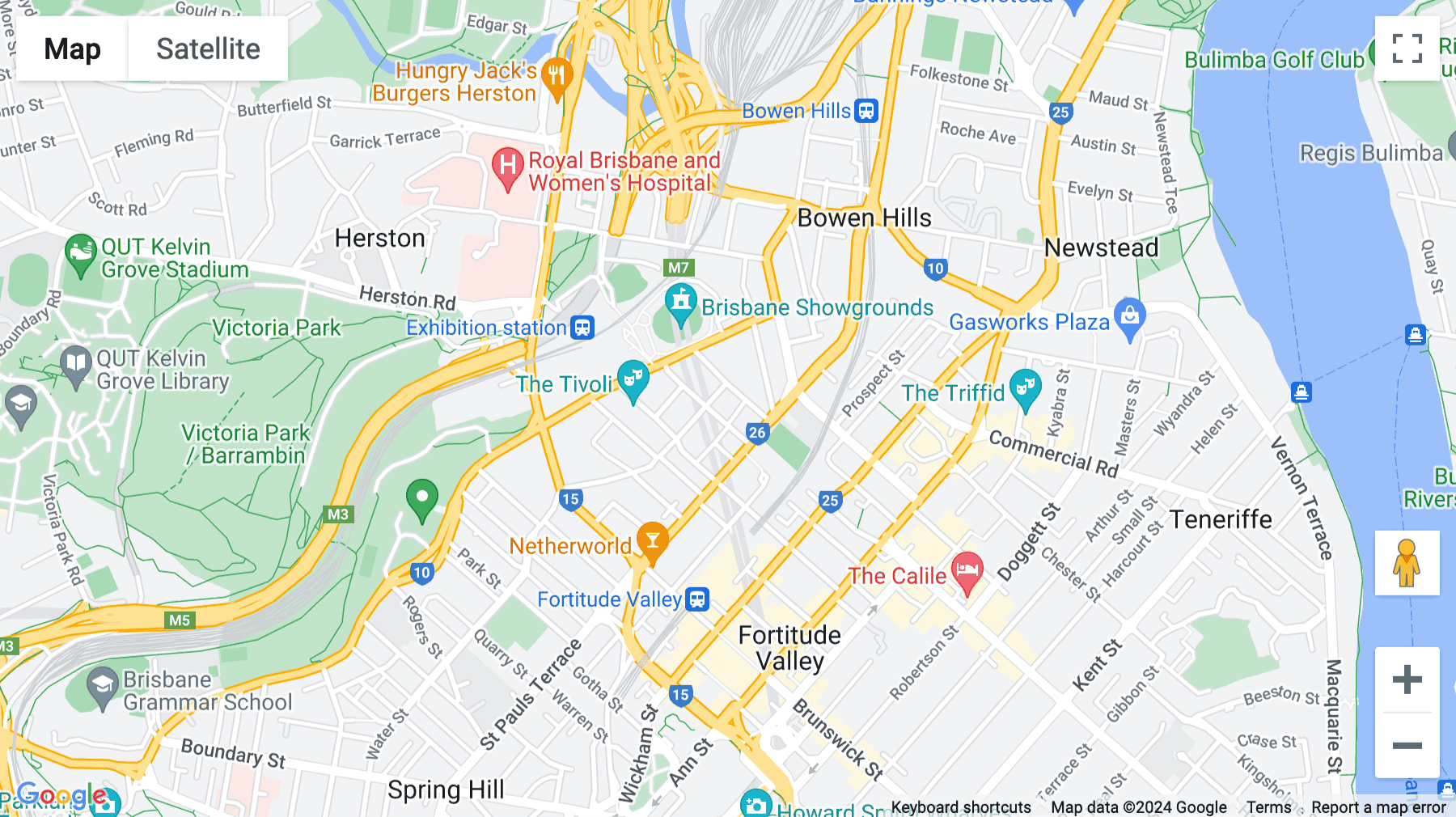 Click for interative map of 25 King Street Bowen Hills, Bowen Hills, Brisbane