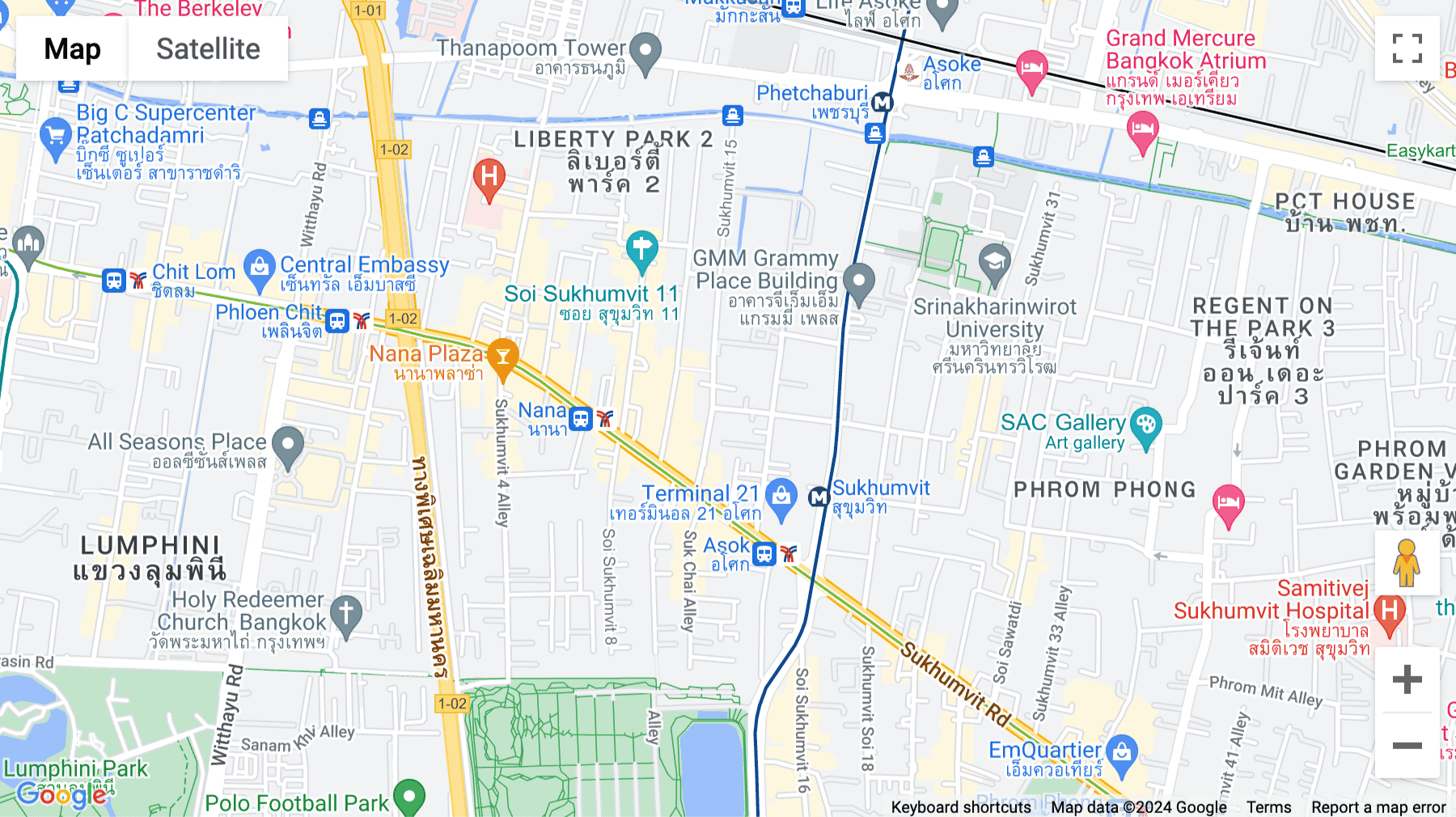 Click for interative map of 159 Serm-mit Tower, 23rd floor, Asoke, Klong toey nua, Wattana, Bangkok, Bangkok