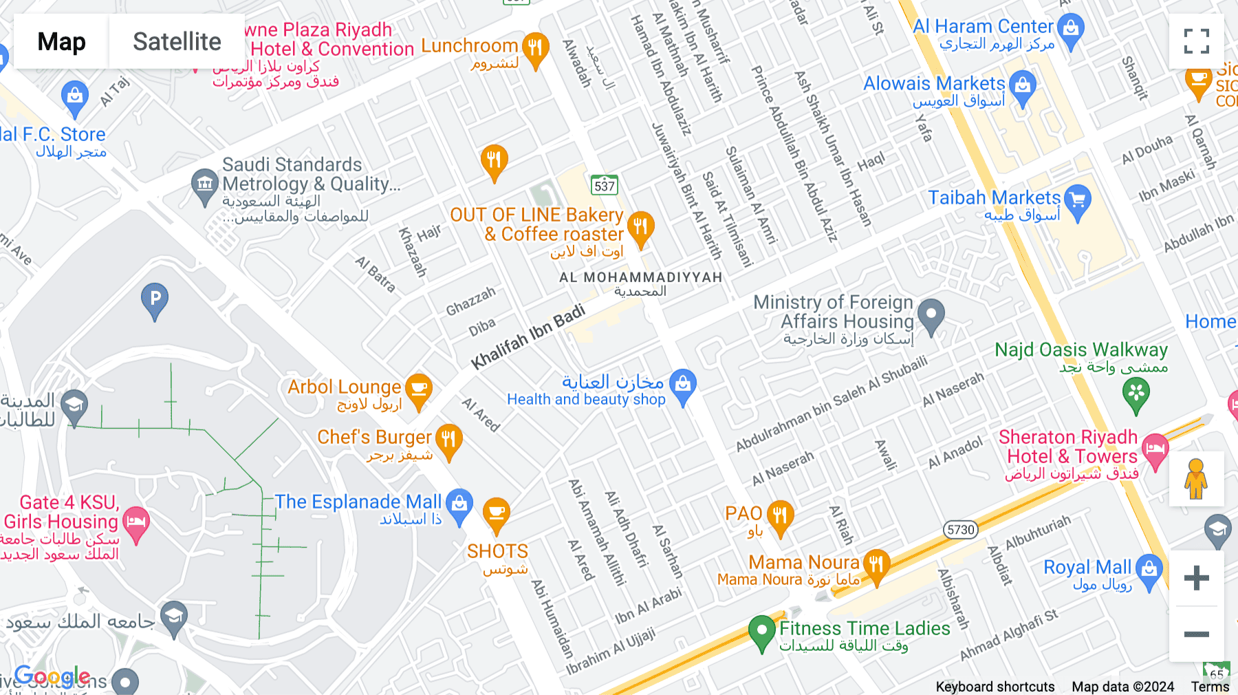 Click for interative map of 1ST Floor,The Zone,Takhassusi street, Al Mohammadiyyah, Riyadh