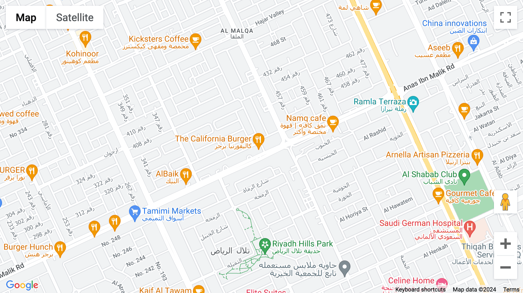 Click for interative map of 1ST Floor,Nawwaf Square,,Anas Ibn Malek street, Al Malqa, Riyadh