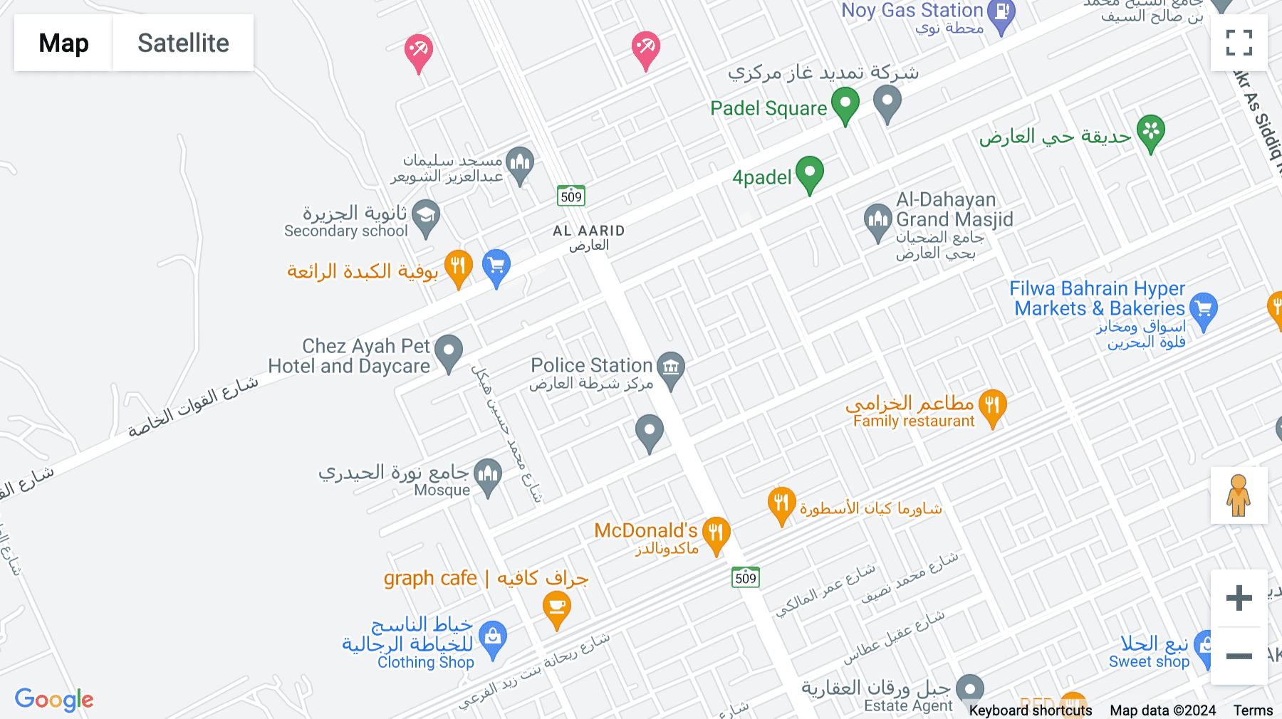 Click for interative map of King Abdul Aziz Road, Al Aarid, Building No. 6143,Unit No. 1,, Riyadh