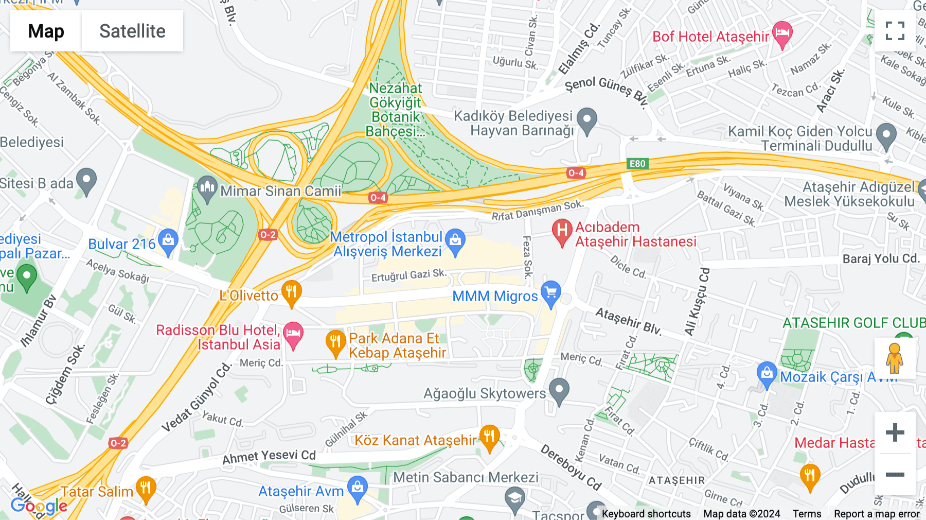 Click for interative map of Atatürk Mah. Ertuğrul Gazi Sok, Metropol İstanbul Sitesi Ataşehir /İstanbul, Istanbul
