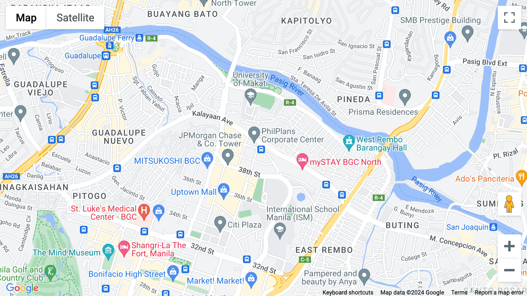 Click for interative map of 11th Avenue, corner 40th Street Taguig, Metro Manila 1634, Taguig, Taguig