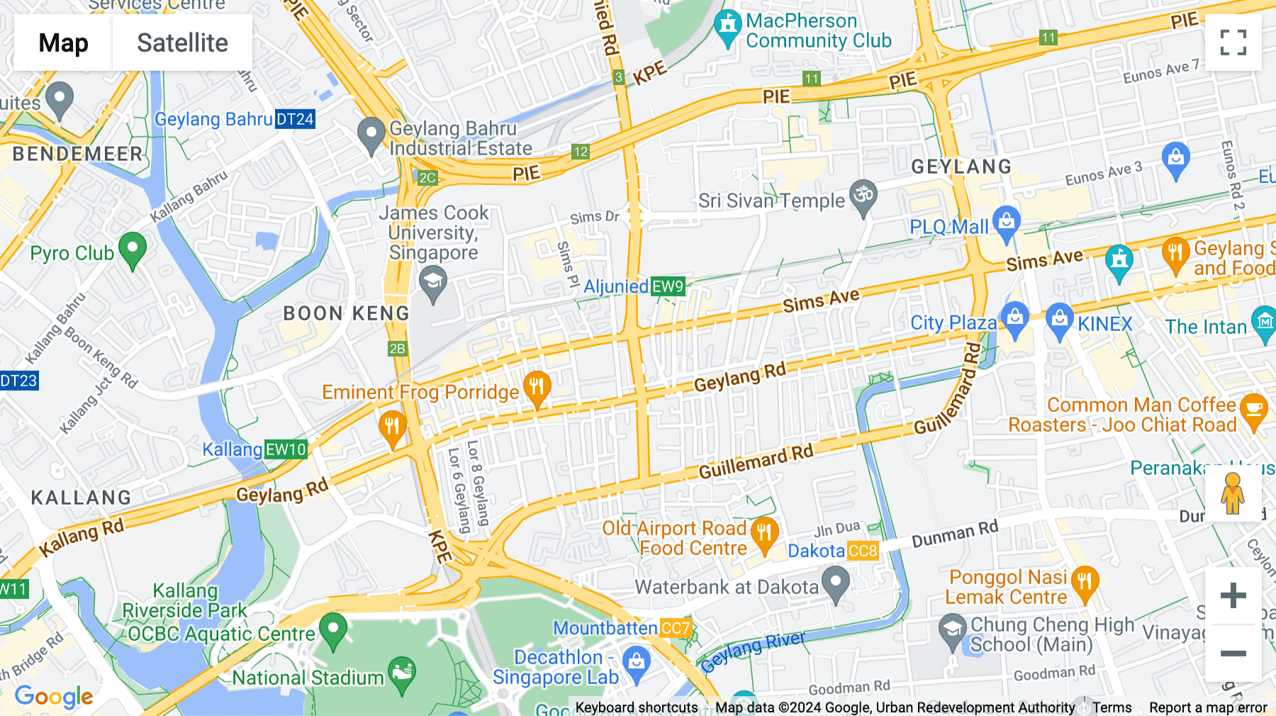 Click for interative map of 12 Aljunied Road, No.06-01 KH Plaza, Singapore
