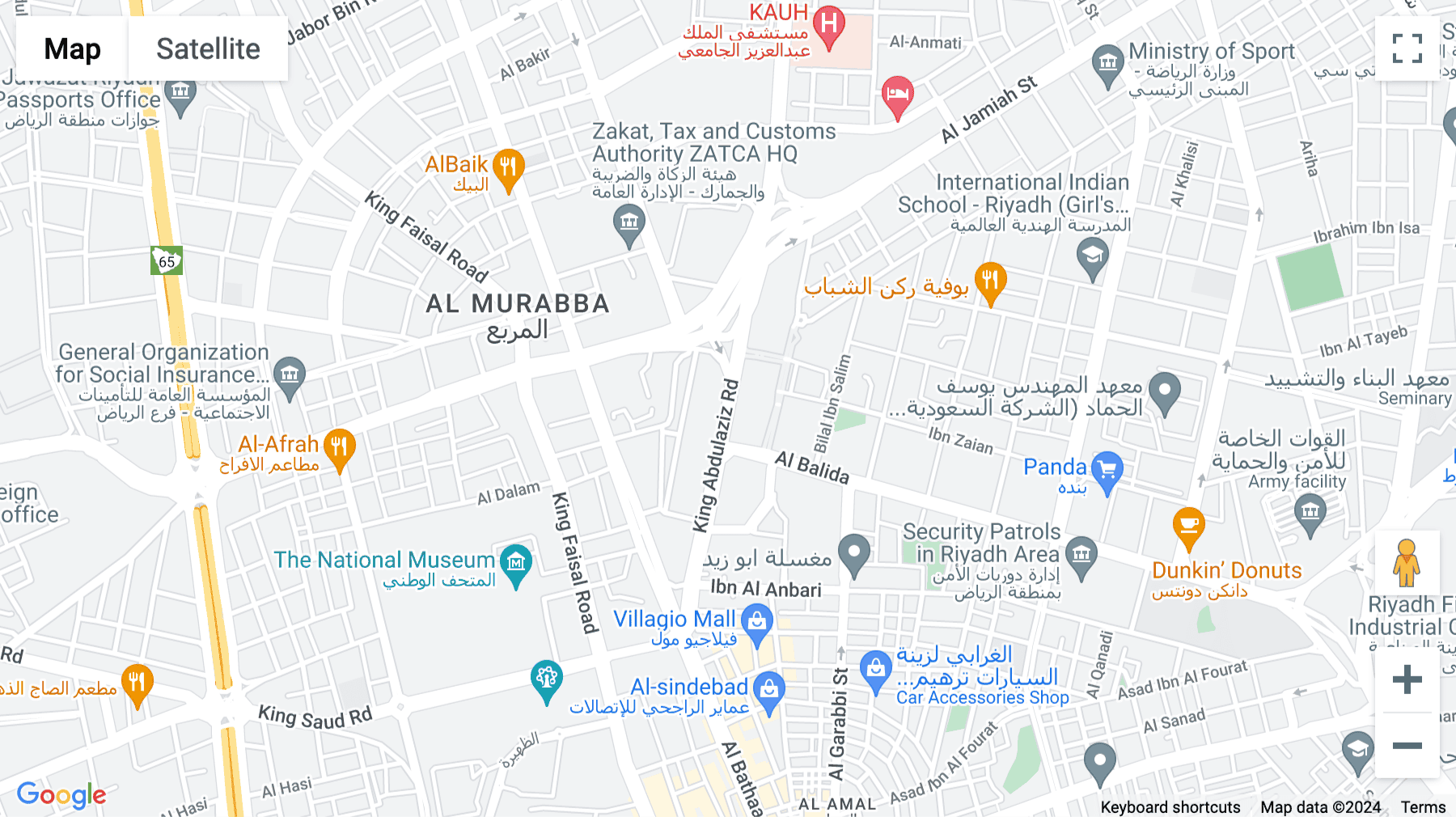 Click for interative map of King Abdul Aziz Road,,, Riyadh