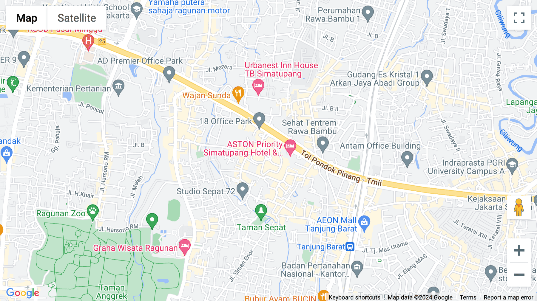 Click for interative map of Arkadia Green Park, Tower G, 8th Floor, Jl. TB Simatupang Kav. 88, Jakarta Selatan, Jakarta