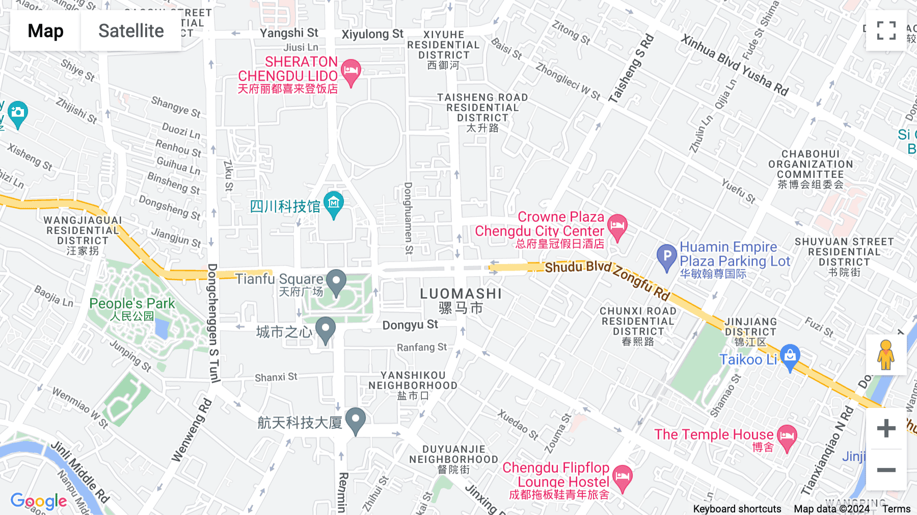 Click for interative map of Sichuan Airlines Center, No. 6, Renmin East Road, Jinjiang District, Chengdu, Chengdu