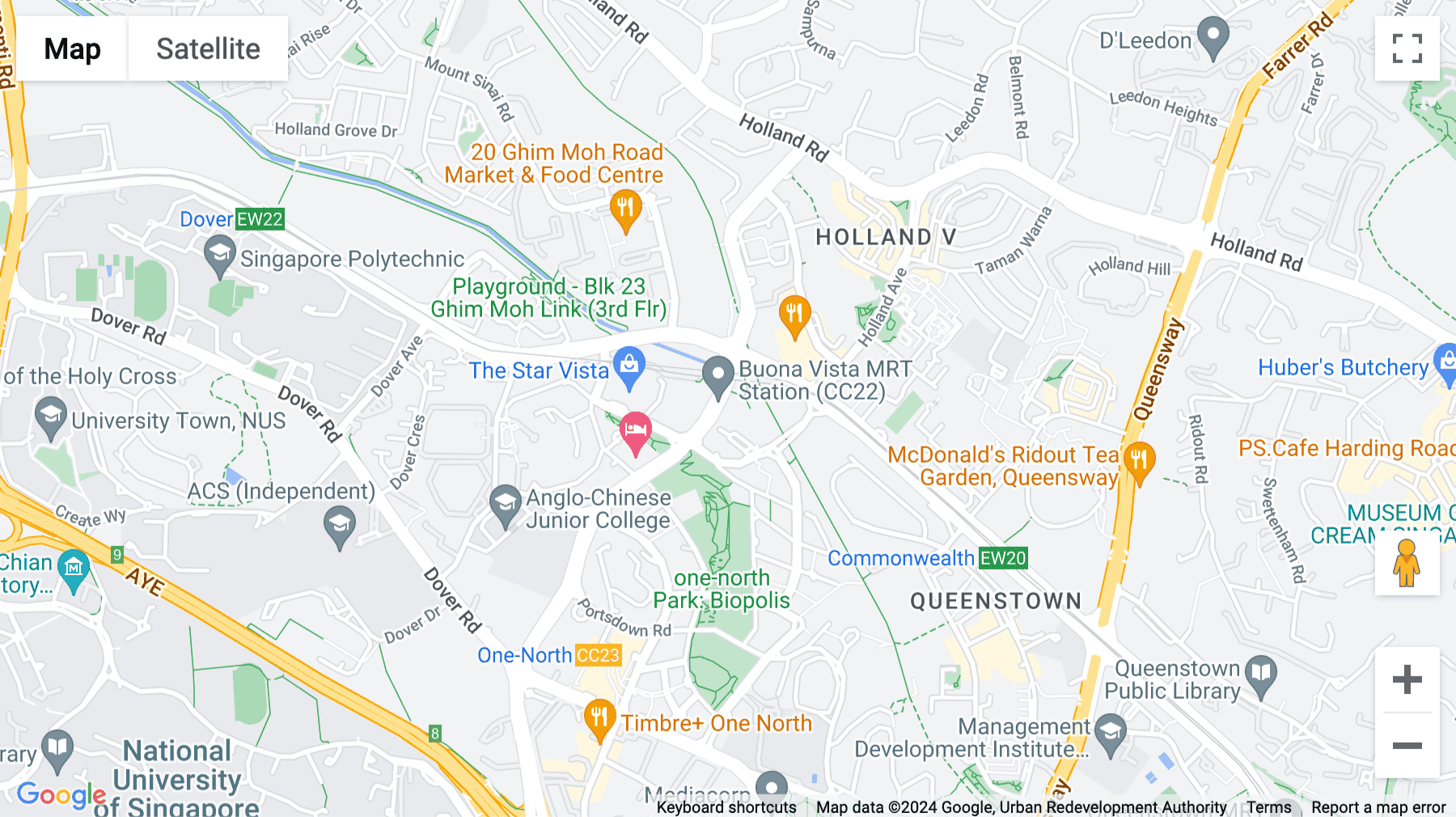Click for interative map of 9 North Buona Vista Drive, The Metropolis Tower One, Level 2 and 3, Singapore