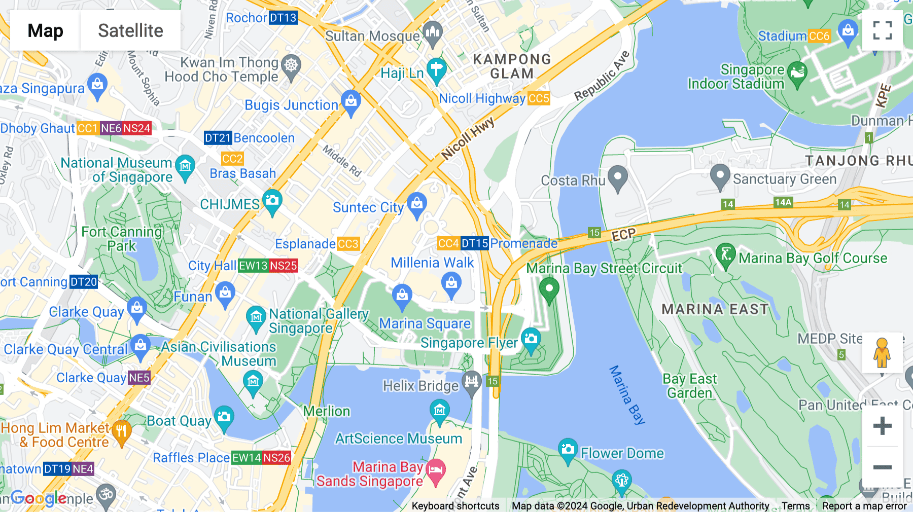 Click for interative map of Centennial Tower, Level 21, 3 Temasek Avenue, Singapore