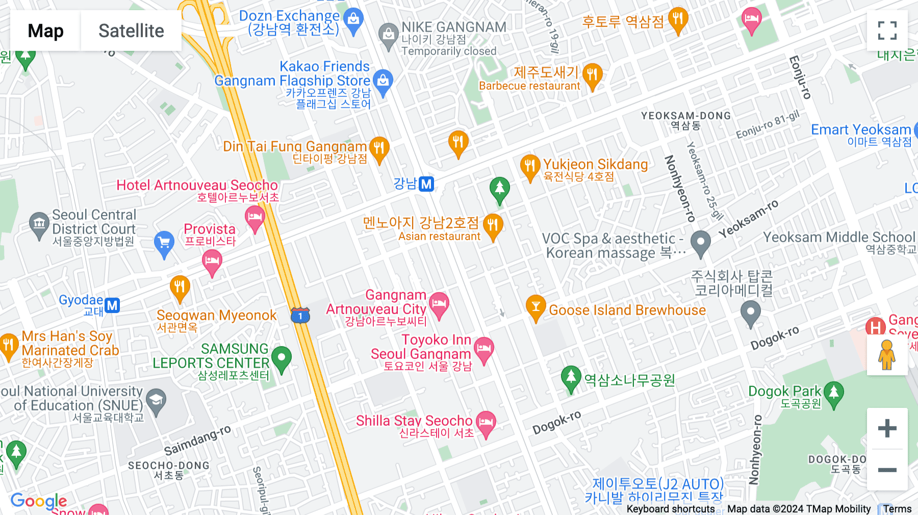 Click for interative map of 364, Gangnam-daero, Gangnam 2, Seoul