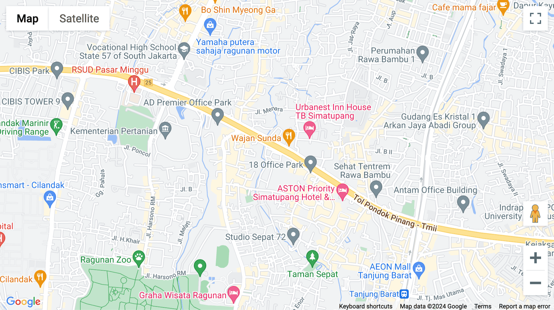 Click for interative map of Jl. TB Simatupang, RgguT.2/RW.1, Kebagusan, Daerah Khusus Ibukota, Jakarta