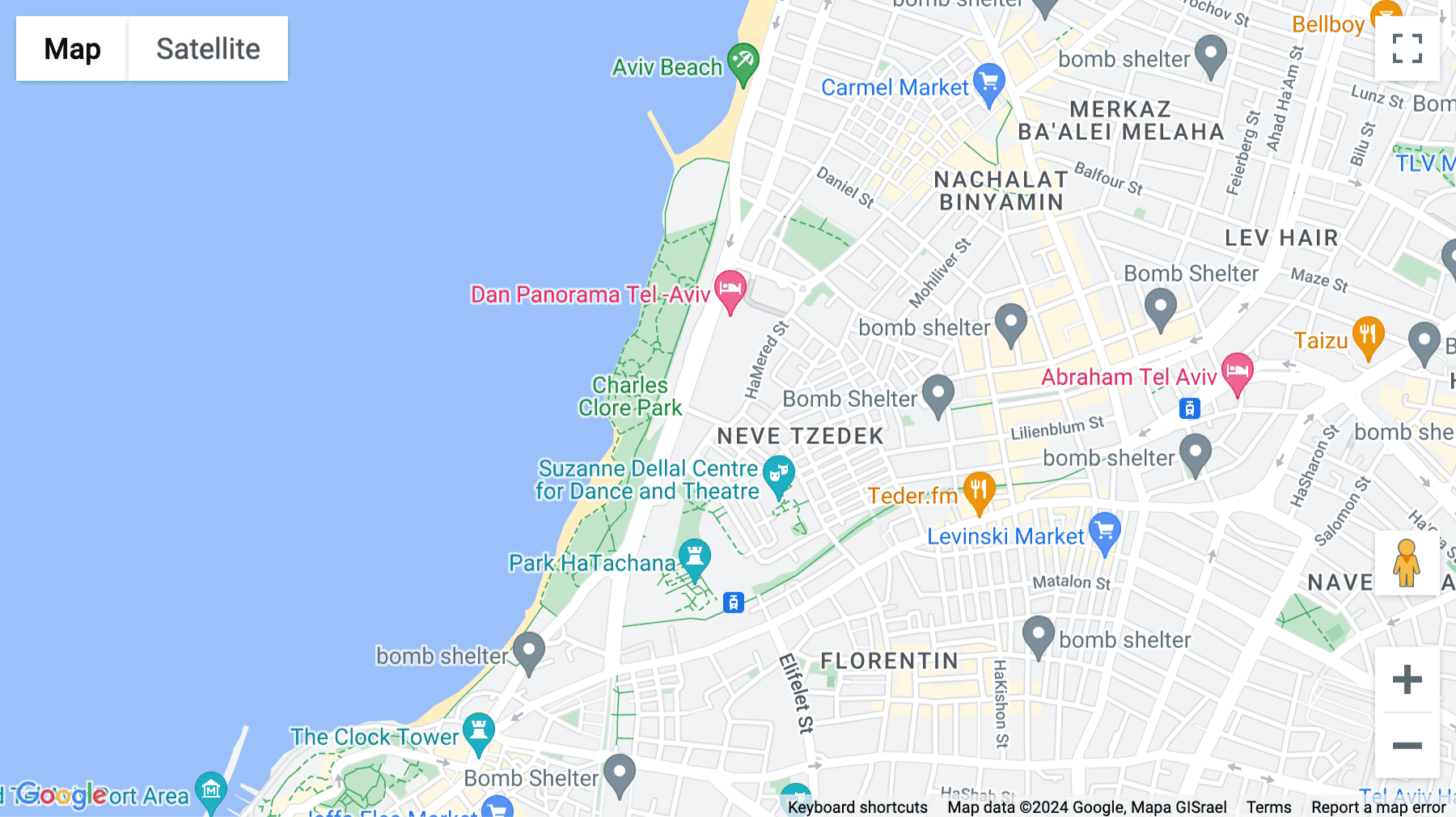 Click for interative map of 25 HaMered Street, Tel Aviv