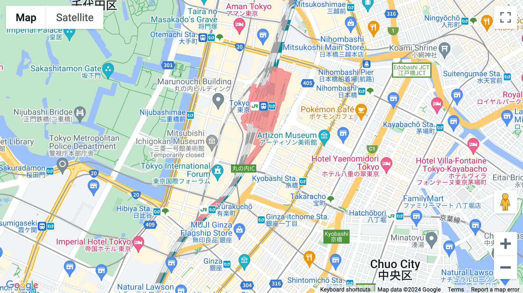 Click for interative map of Gran Tokyo South Tower, 1-9-2 Marunouchi, 11th Floor, Tokyo