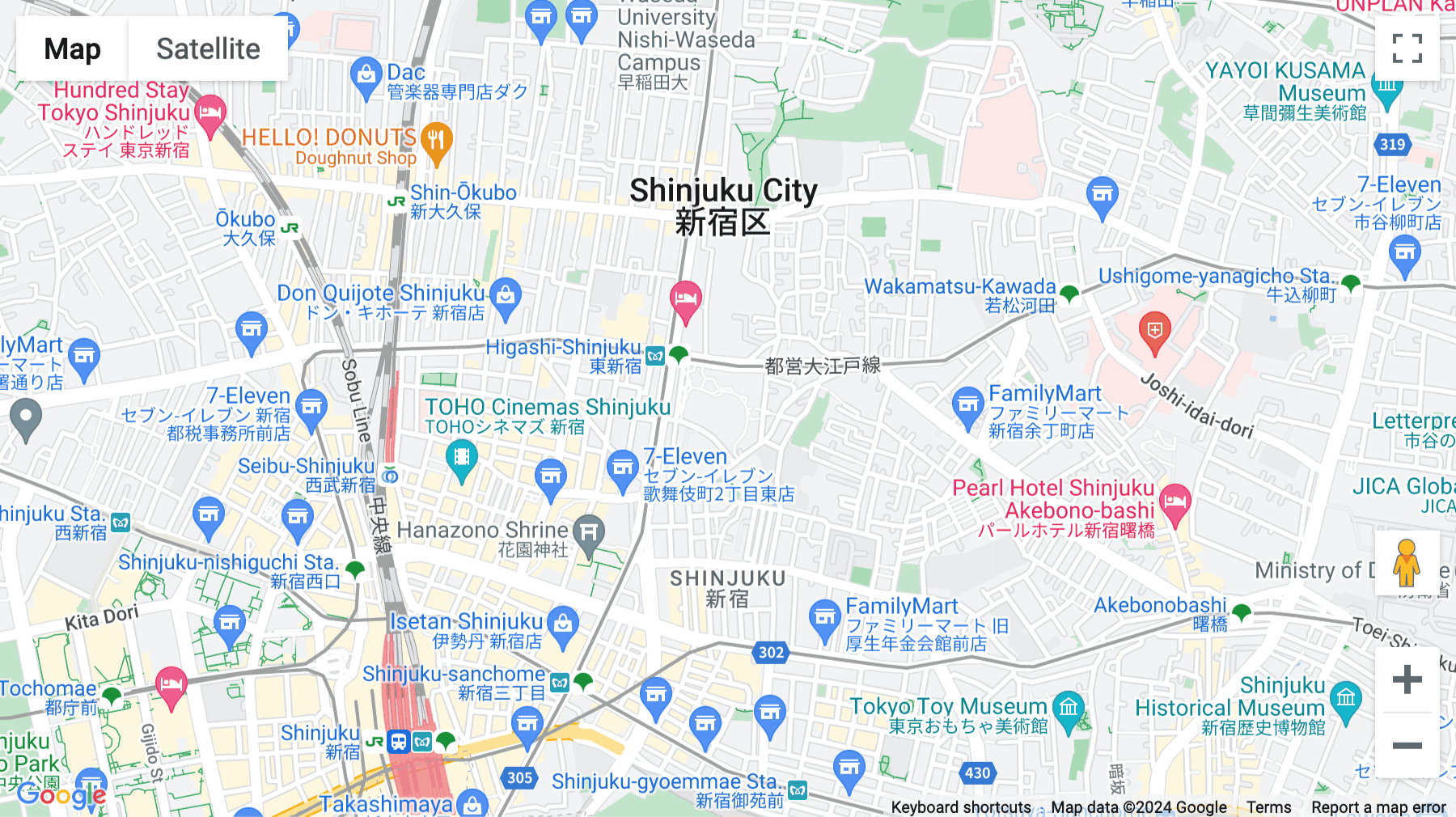 Click for interative map of 6-27-30 Shinjuku, Shinjuku Eastside Square, B1 Floor, Tokyo