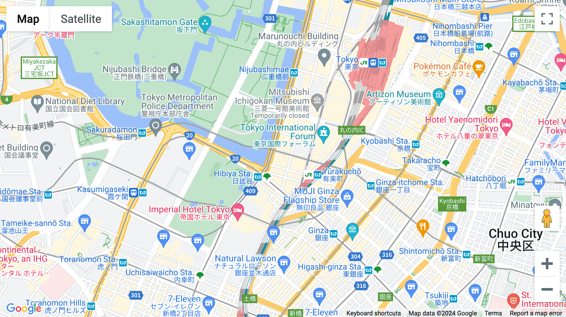 Click for interative map of 1-13-1 Yurakucho, Dai-ichi Life Hibiya First, 16th Floor, Tokyo