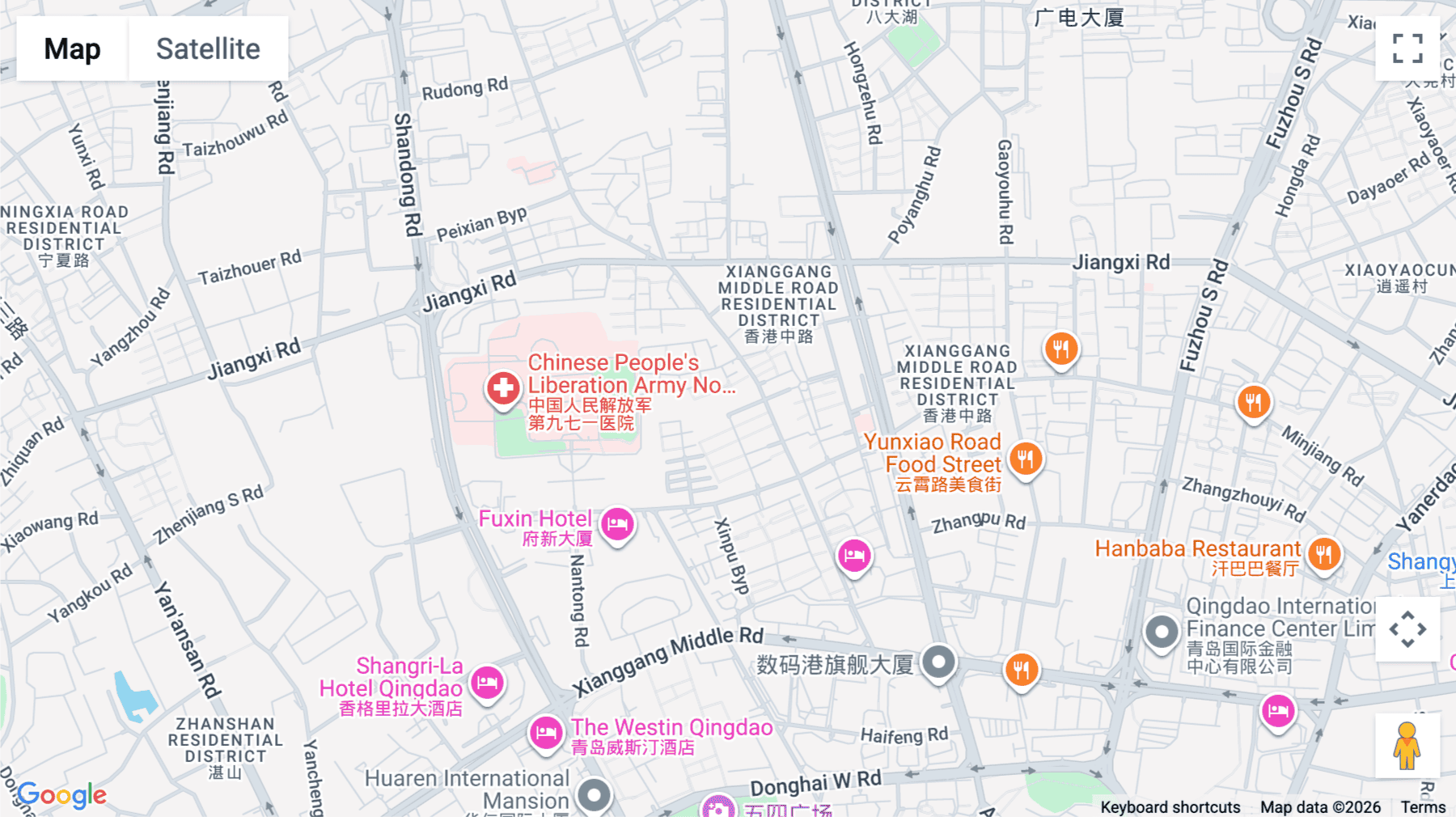 Click for interative map of Shangri-La Centre, 9 Hong Kong Middle Road, Shinan District, Qingdao