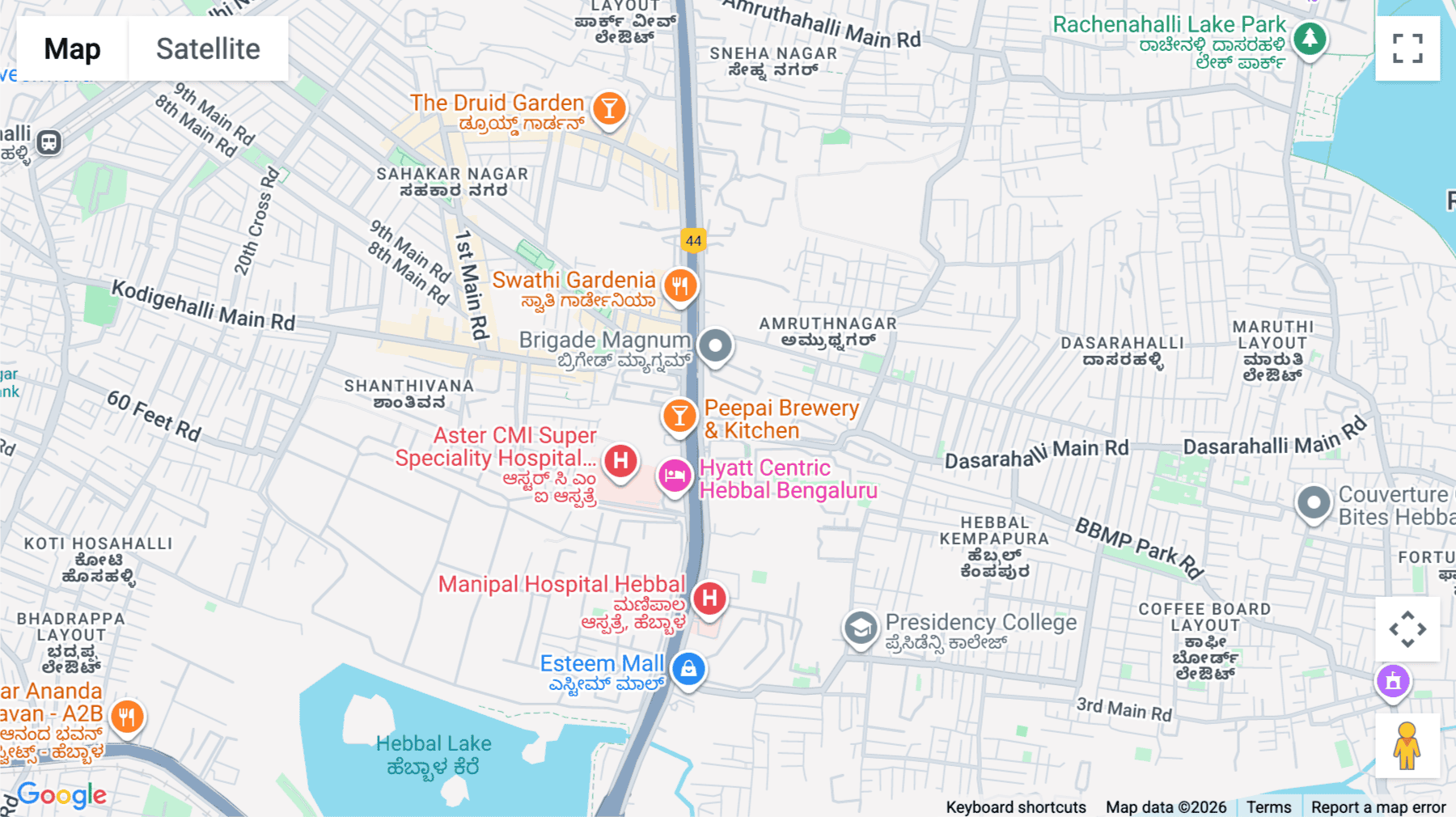 Click for interative map of RMZ Latitude Commercial Building, Bellary Road, Hebbal, 10th Floor, Bengaluru (Bangalore)