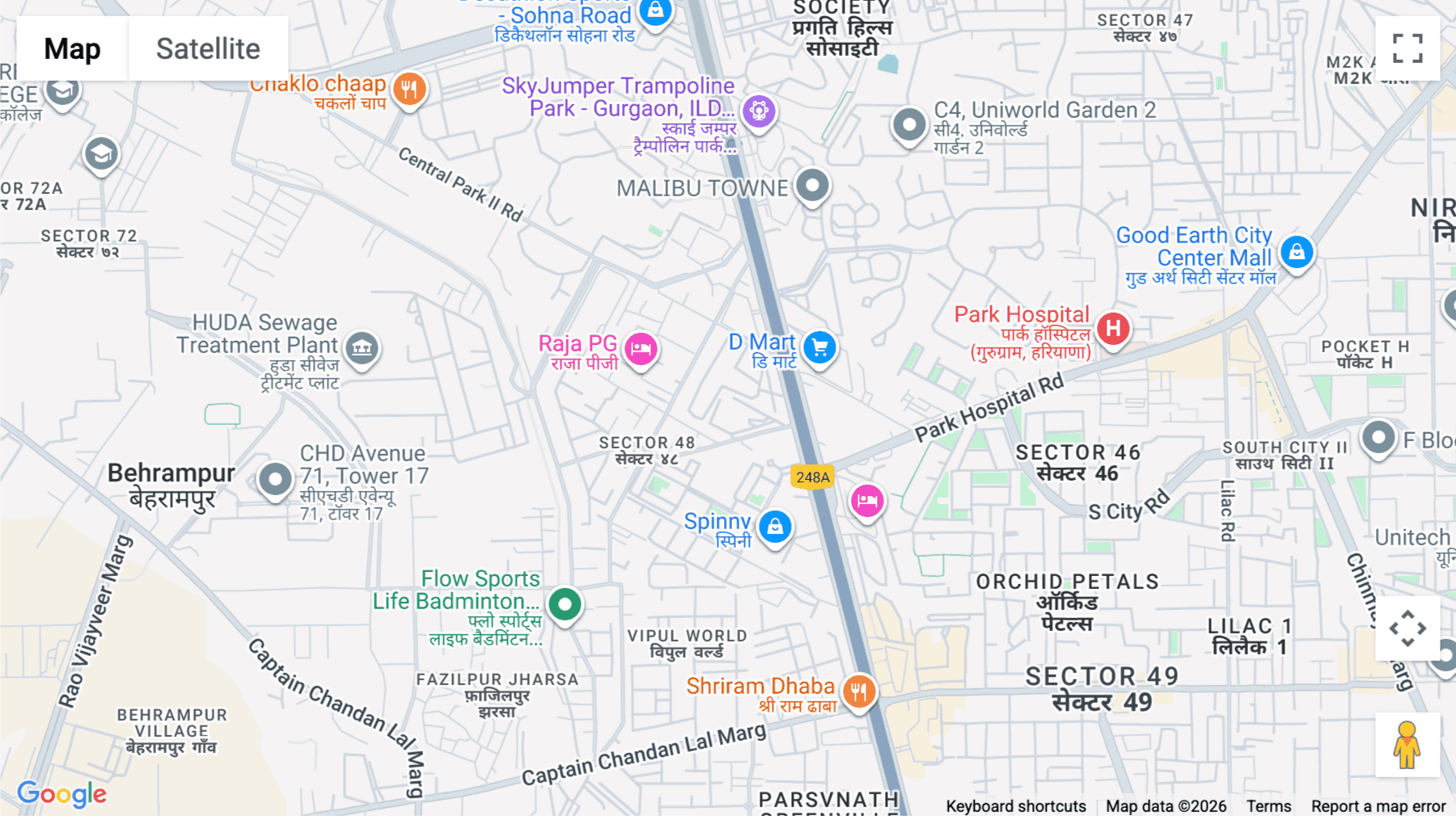 Click for interative map of Badshahpur Sohna Road Highway, Sector 48, Ground Floor, Welldone, Gurugram (Gurgaon)