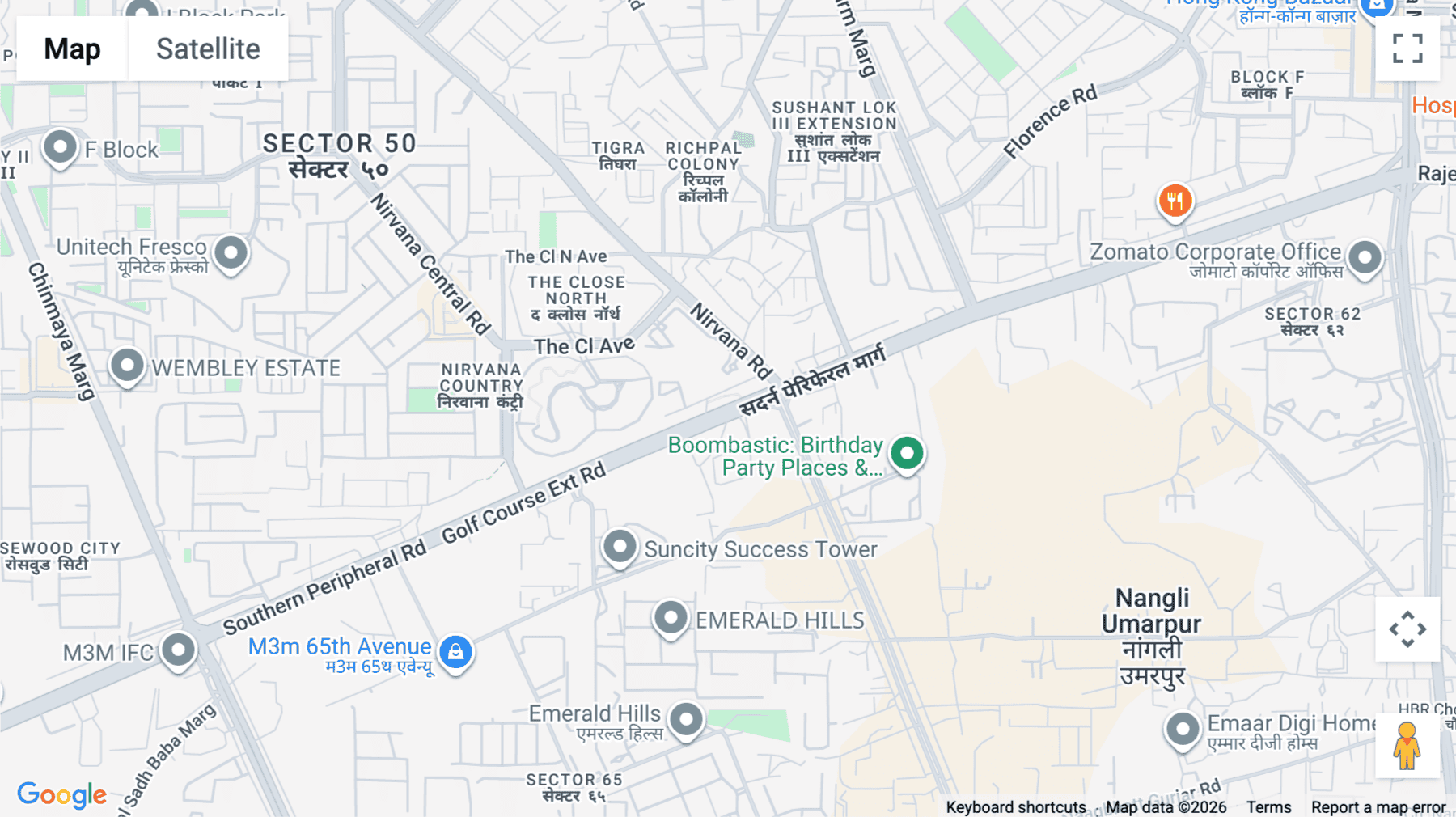 Click for interative map of Sector-67, Golf Course Extn. Road, Gurgaon, 2F, M3M Urbana, Gurugram (Gurgaon)