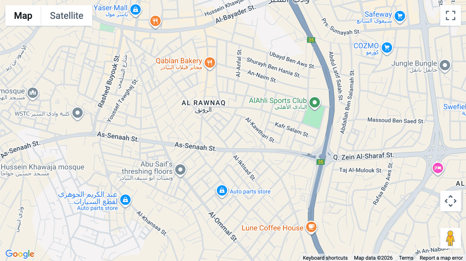 Click for interative map of 2nd Floor, 6 Iqtisad Street, Wadi El-Seer, Amman