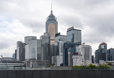 Central Plaza and the Skyline of Hong Kong Island