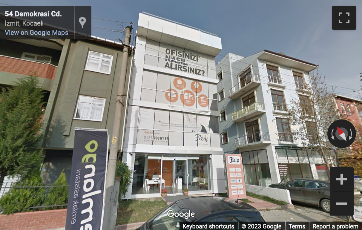 Street View image of Demokrasi Cad 54 Yenisehir, Izmit (with integrated Apple IT infrastructure)