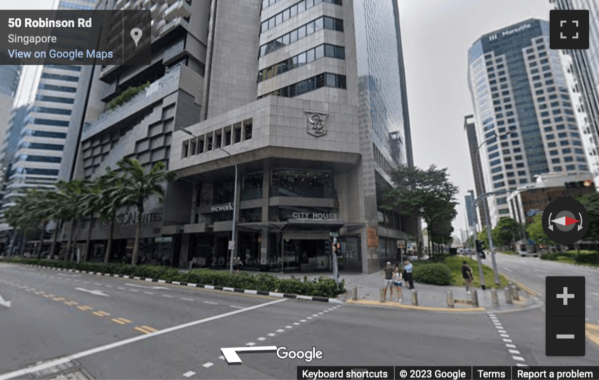Street View image of Level 18, City House, 36 Robinson Road, Singapore