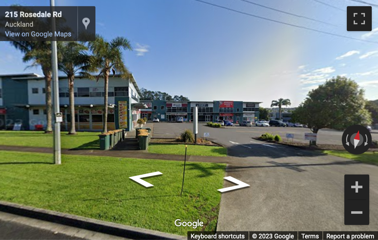 Street View image of 215 Rosedale Road, Albany, Auckland, North Island, New Zealand